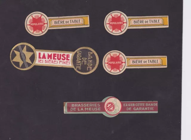 Ancienne étiquette Bière Alcool France   BN48605 Brasserie la Meuse