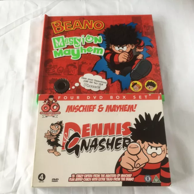 Beano Dennis the Menace & Gnasher Mischief & Mayhem DVD Box Set & Book 1951-2011