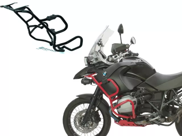 Sturzbügel Aluminium für BMW R 1200 GS Adventure(K255Bj.10-13 matt schwarz