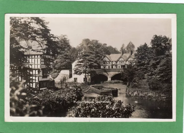 Picturesque Worsley Salford Manchester RP pc used 1932 Ref K499