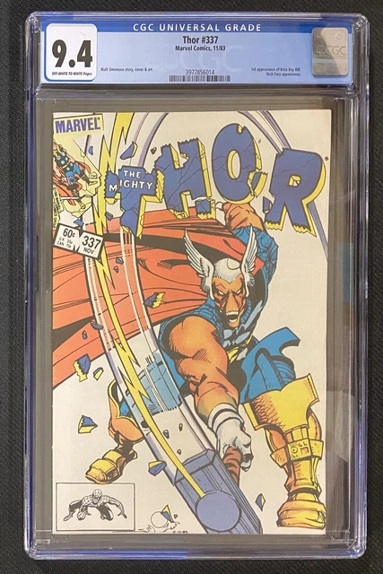 The Mighty Thor #337 CGC 9.4 1st Appearance of Beta Ray Bill!