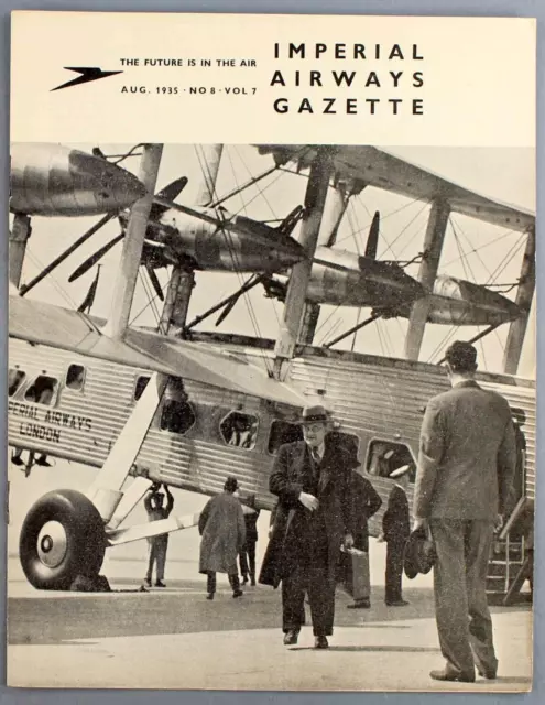 Imperial Airways Gazette August 1935 Guide To Africa Route - Airways Holidays