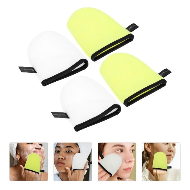 4 Pcs Spa-Massagehandschuhe Handschuh-Reinigungsquaste Badeschwamm Zubehör