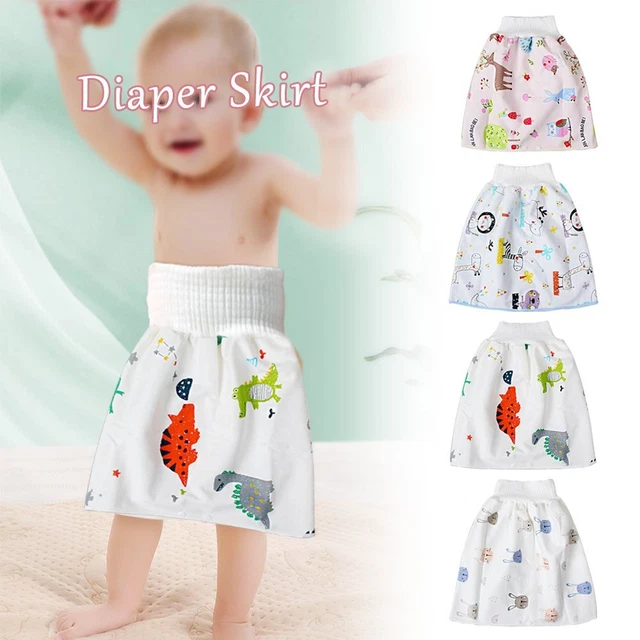 Cartoon Children High Waist Belly-protecting Diaper Skirt Comfortable Shorts XD