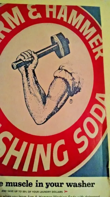 Arm & Hammer Ad Good Housekeeping Aug 1968 Paper Washing Soda Church Dwight Co. 3
