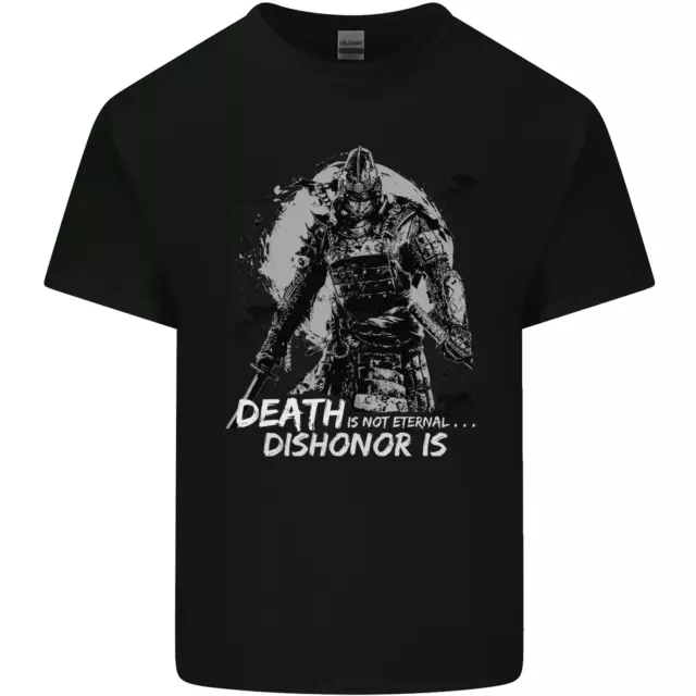 T-shirt top di cotone Death Not Eternal Martial Arts MMA samurai