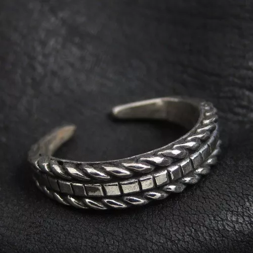 925 Silver Finger Ring from Medieval Poland. Slavic Jewelry. Reenactment.