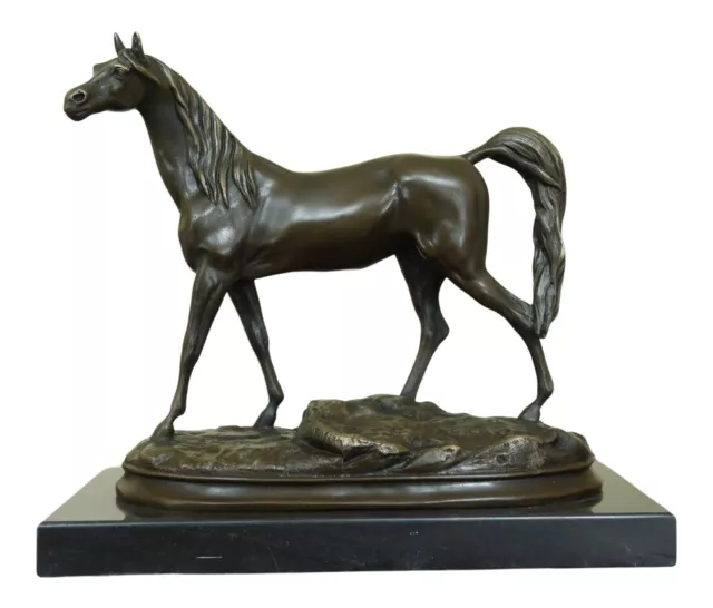 LF51251EC: SIGNATURE STATUARY Bronze Horse w. Marble Base