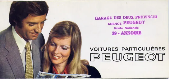 Catalogue prospekt brochure Peugeot gamme tourisme 1973 FR