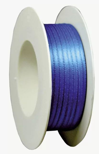 Doppelsatinband - 3 mm x 50 m, kornblau, 1 St.