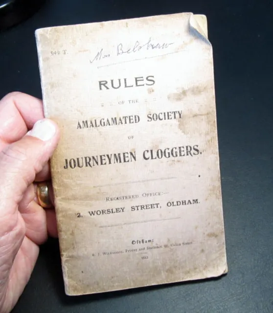 Antique clog makers society rule book dated 1915 clog history plus price list