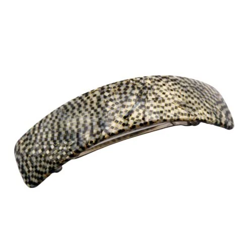 Curved Opera Large 3 ¾” Handmade Celluloid Automatic Volume Hair Clip Barrett...