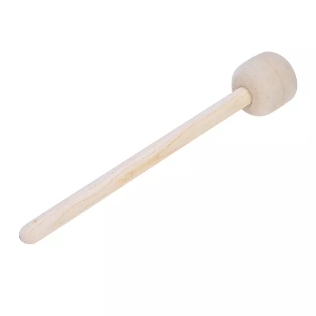 Basse Drum Mallet Stick Durable Avec Laine Feutre Tête Percussion Marching B OBF