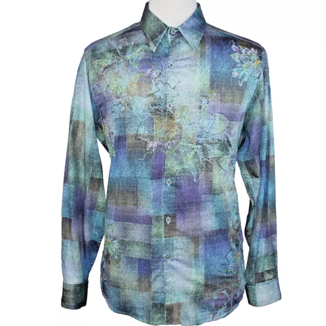 MINT $298 Robert Graham Molaa Bay Hawaiian Print Classic Fit L/S Shirt - Sz M