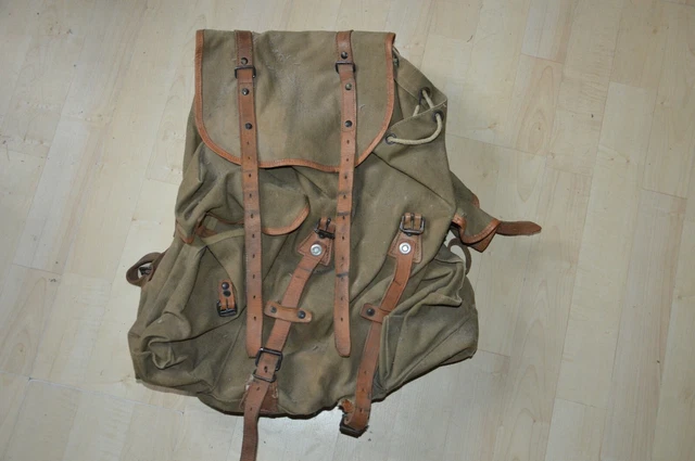 Sac à Dos Musette Militaire Modèle 1955 TAP - Légion Parachutiste AFN Algérie - Occasion Authentique