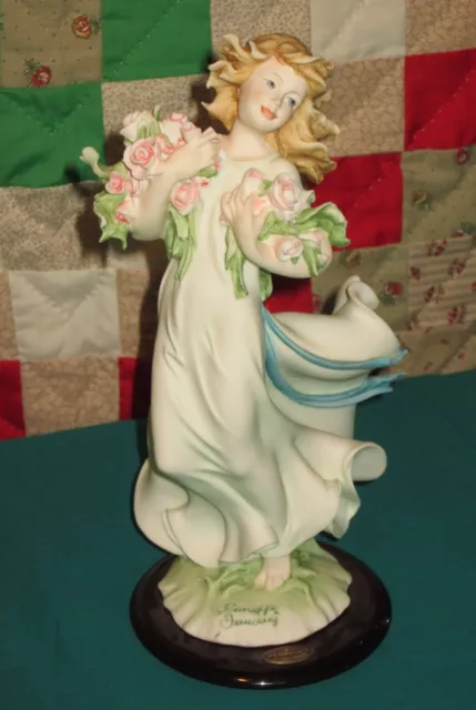 2002 Giuseppe Armani Figurine May Flowers Lady in flowing gown Florence Italy