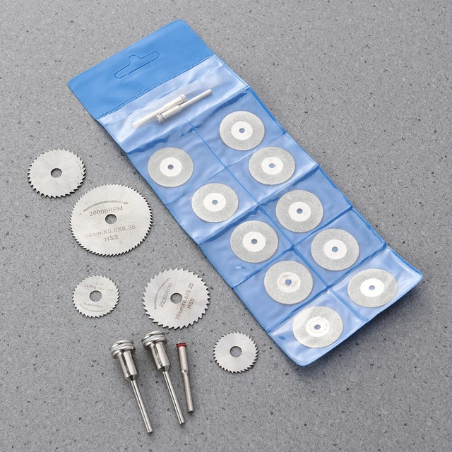20 piezas Mini rueda de corte HSS rodajas circulares cortes transversales