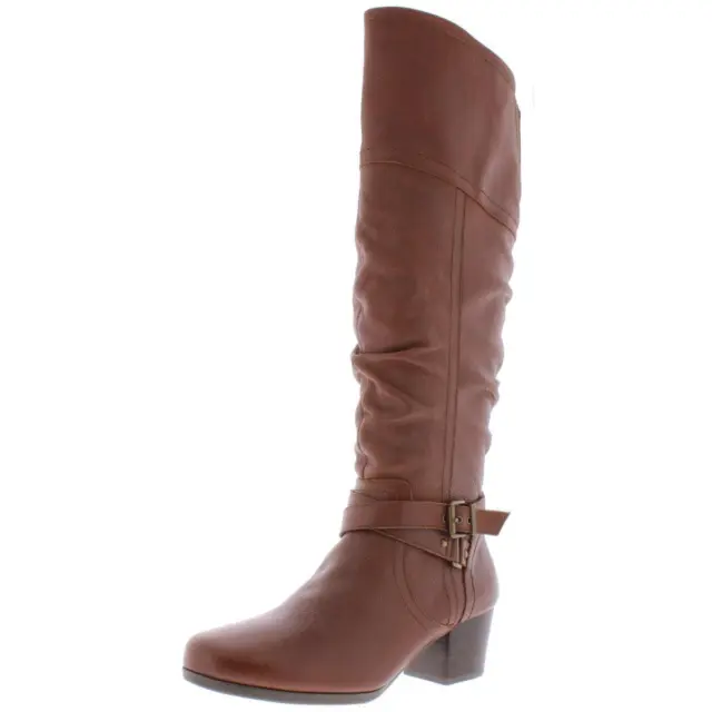 Array Womens Dakota Leather Knee-High Tall Riding Boots Heels BHFO 2438