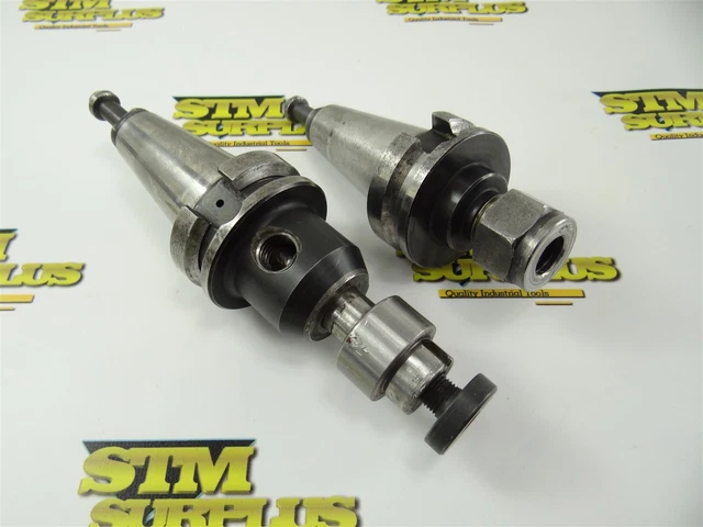 Bt40 Da100 Collet Chuck + 3/4" End Mill Holder W/ Bonus Arbor