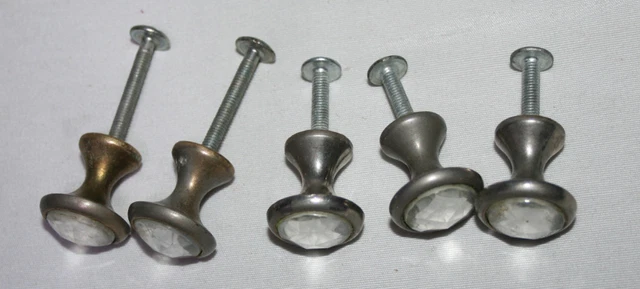 Juego De 5 Tiradores Antiguos Para Muebles