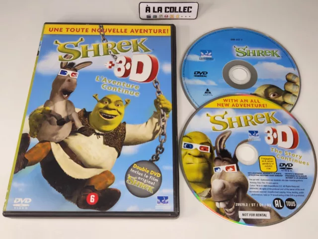 Shrek 3D Edition Spéciale - DreamWorks - Film 2001 DVD (FR, VO) - Complet