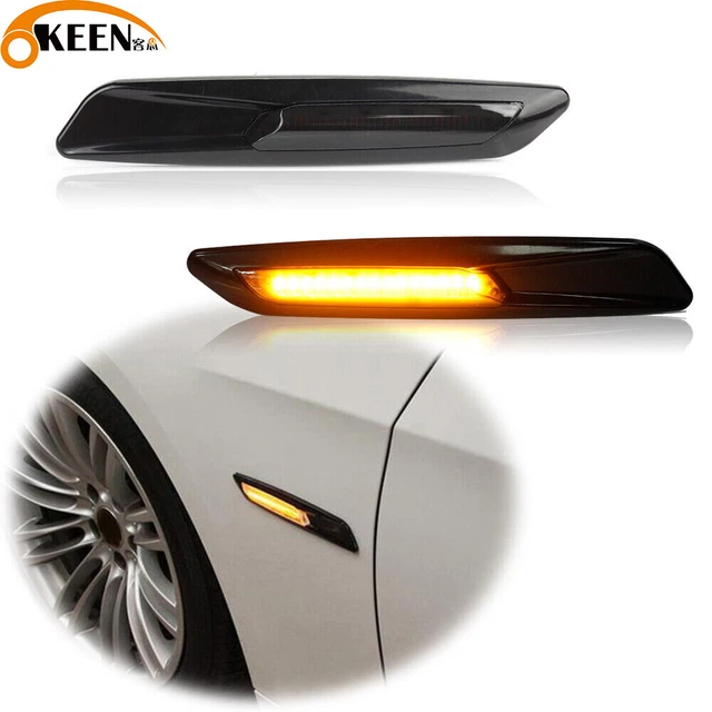 Parafango anteriore LED marcatore laterale luci segnale di svolta per BMW E90 E81 E92 E82 E60 E88