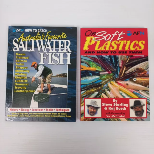 2 LOT BOOK Bundle Softcover Australia Saltwater Fish Soft Plastics Tackle  $32.99 - PicClick AU