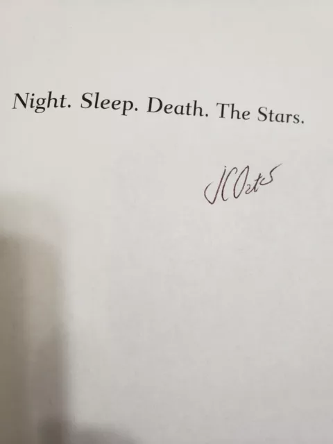 Joyce Carol Oates, NIGHT. SLEEP. DEATH. THE STARS. *SIGNED* 2020 HCDJ 1ST1ST New