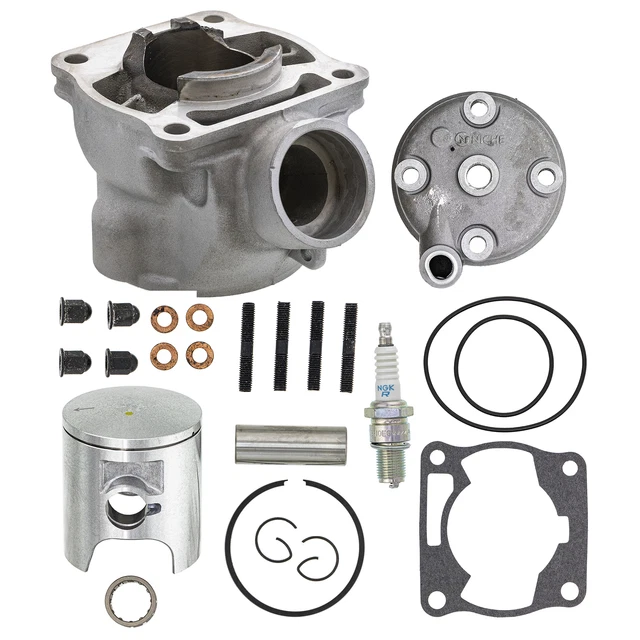 NICHE Cilindro Testa Candela Spina Pistone Guarnizione Kit per Yamaha YZ85