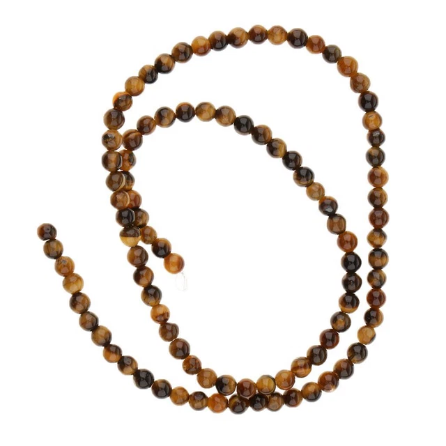2X 1 brin d'oeil de tigre agate pierre perles en vrac diy artisanat bijoux 3