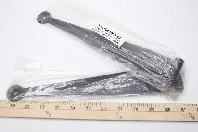 (Pair) Strap Hinge Offset 10" SH-2004-0000-SS