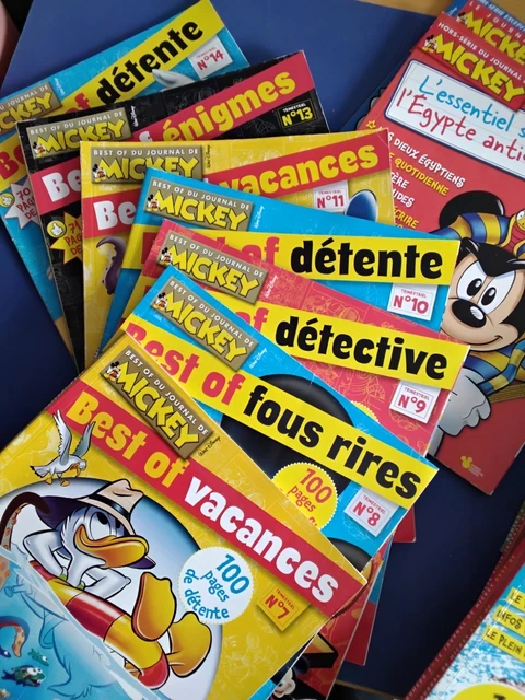 Le Journal de Mickey   Album 61 62 63 65 78   5 reliures
