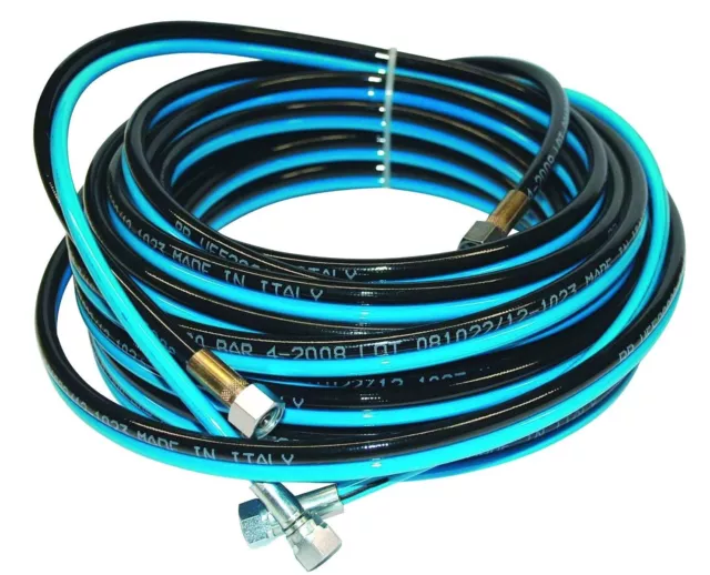 Air Assisted Airless 25' Twin Hose - 3/16" Id Fluid & 1/4" Id Air Hose 3960 Psi