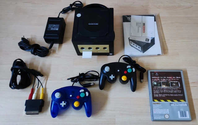 Nintendo GameCube Konsole Jet Black + 2 Pads + Memo + Spiel + Anl. TOP!!