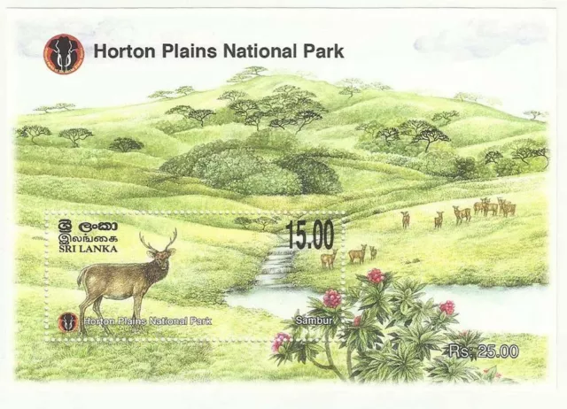 Sri Lanka 2010 Mnh Ms Miniature Sheet Horton Plains National Park Sambur Deer