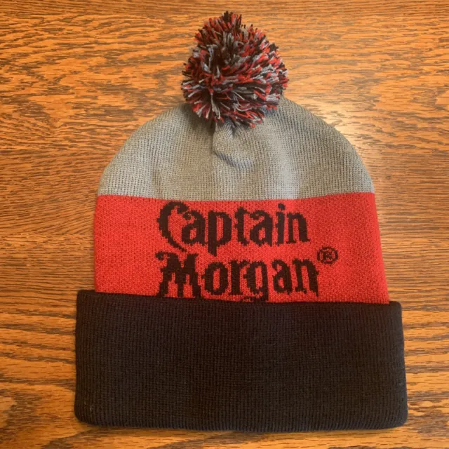 Captain Morgan Beanie Stocking Cap Hat Beanie (Red Black Grey ) H7