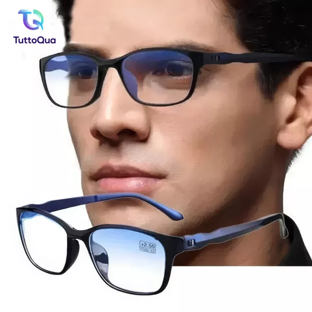 OCCHIALI DA LETTURA Uomo Donna Anti Luce Blu Miopia Presbiopia Scegli Diottrie EUR 7 90 PicClick IT