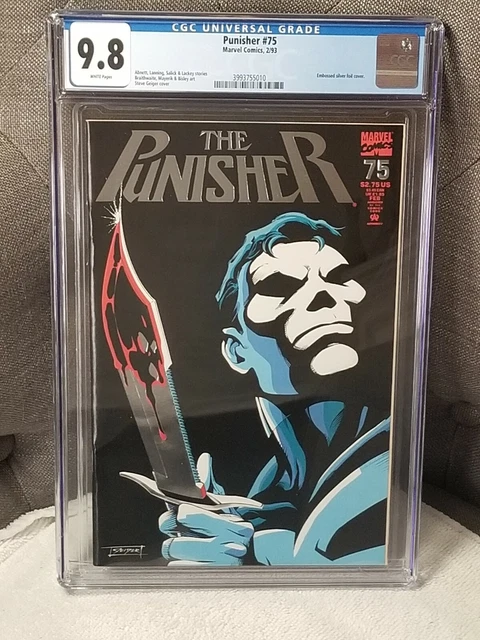 Punisher 75 CGC 9.8 EMBOSSED Silver Foil Cover Marvel Comics Frank Castle 1993