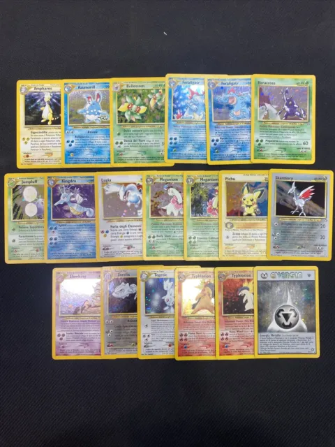 Pokemon Set Neo Genesis Completo Unlimited - ITA ENG Condizioni Miste - Lugia