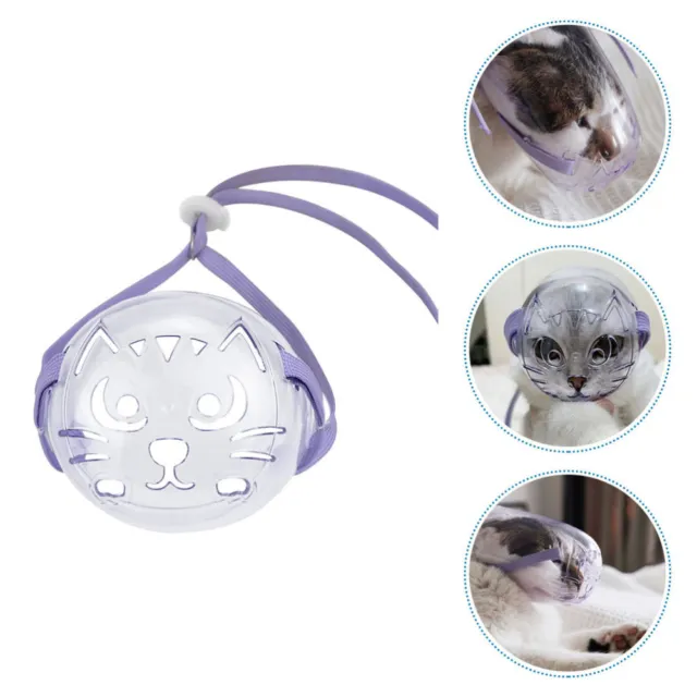 Hocico transparente para perros collares ajustables para cachorro basura transparente para gato cosméticos