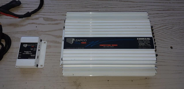 AMPLIFICATORE ZAPCO Z200C2-SL+PREAMPLIFICATORE SymbiLink+