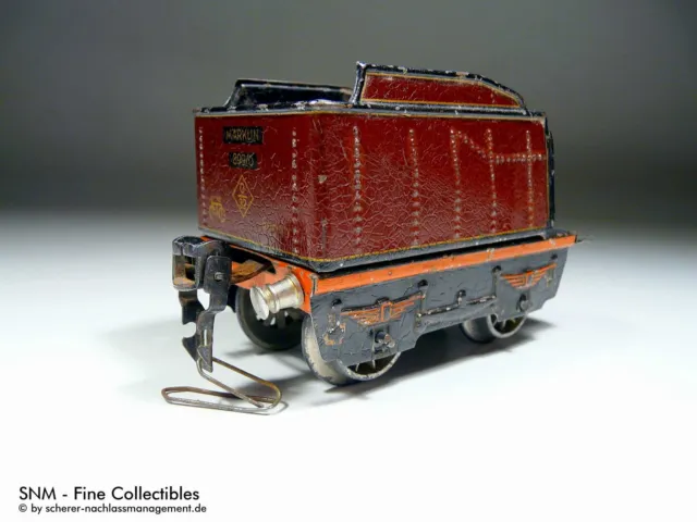 Blechspielzeug Eisenbahn Spur 0 MÄRKLIN Schlepptender 8990 rot ~1935