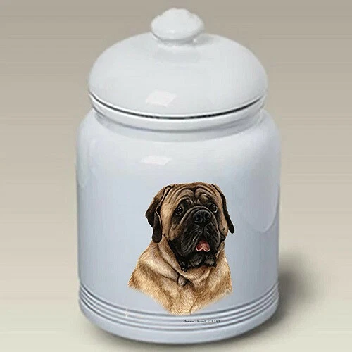 Fawn Mastiff Ceramic Treat Jar TB 34113