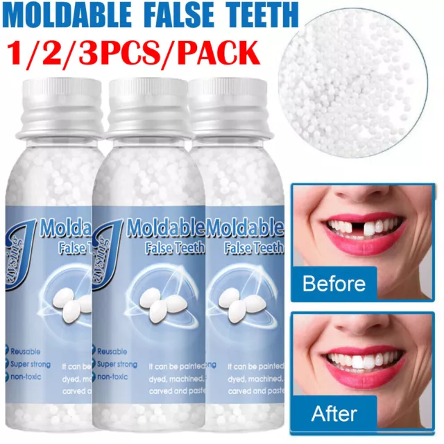 Resin False Teeth Solid Glue Temporary Tooth Repair Moldable Teeth