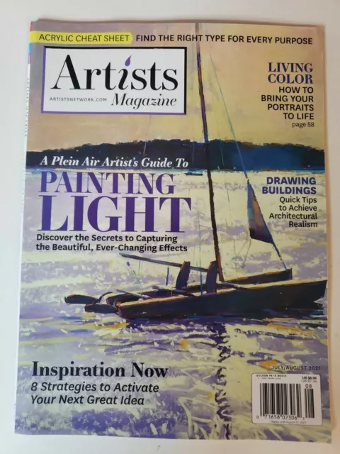Artist July / August 2021 Magazine Painting Light, Living Color, Draw Buildings