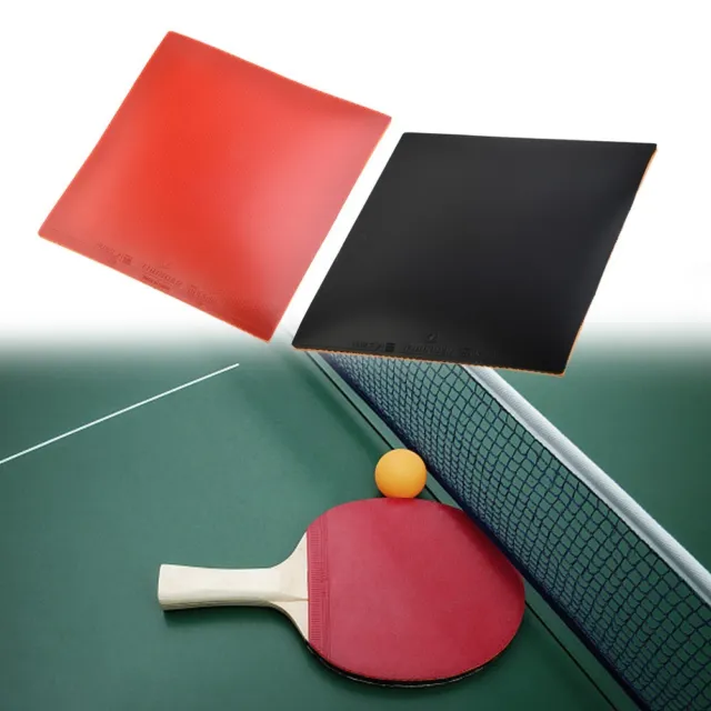 Table Tennis Rubber Hard Sponge Durable Fast Attack Ping Pong Rubber Red / Black