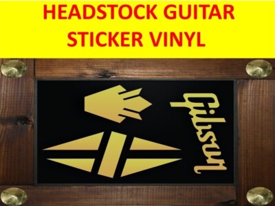 sticker autocollant gibson crown GUITARE poupée HEADSTOCK decal restauration 