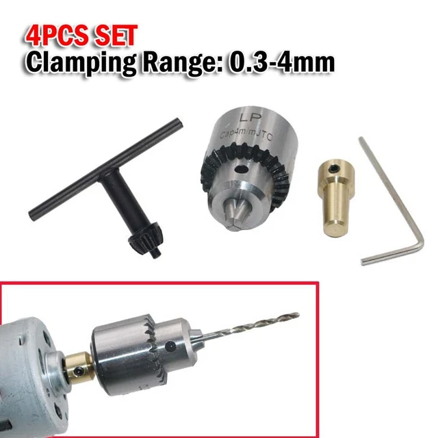 Nuovo pratico mandrino trapano micro motore collegamento metallo ricambio chiave a bocca