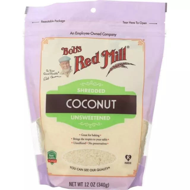 Bob's Red Mill Shredded Coconut - Unsweetened 12 oz Pkg