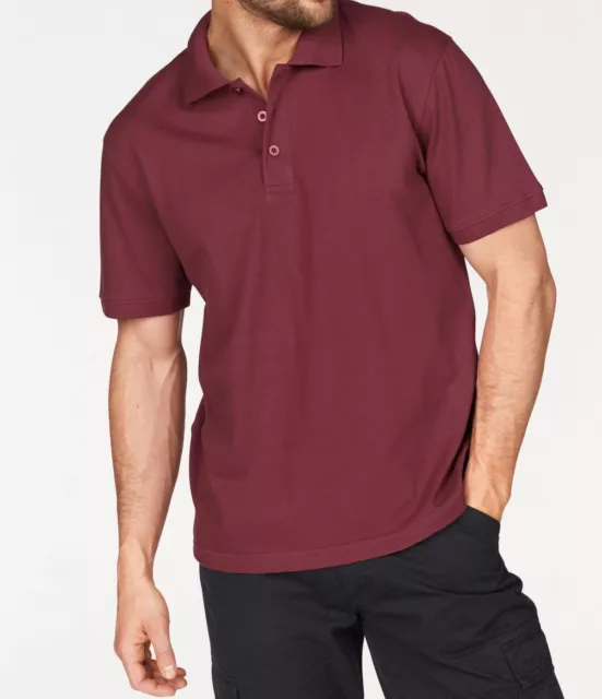 RETOURE - Man's World Poloshirt Piqué 639134 Weinrot 56/58 (XL)